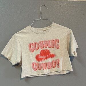 Persaya Light Cream V-Neck Top